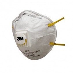 Partikül Solunum Maskesi 8812 Toz Sınıfı FFFP1 Nr D için Ventilli